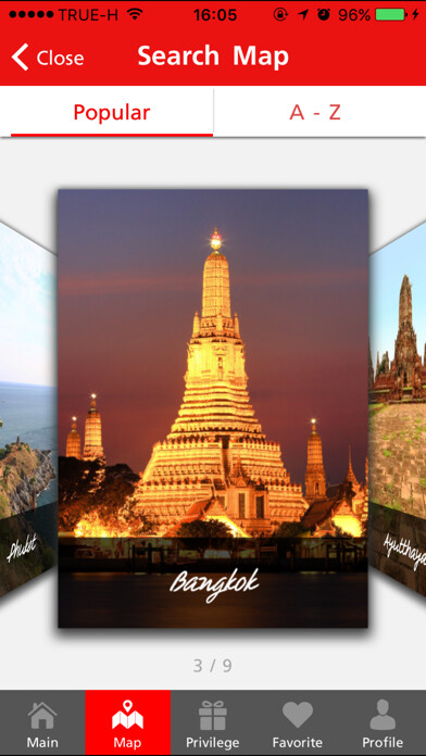 Emulate iPhone app True Thailand Tourist using MyAndroid
