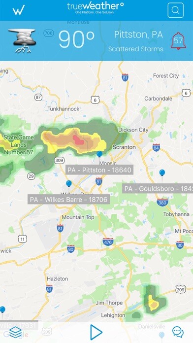 Emulate iPhone app trueWeather using MyAndroid Emulate iPhone app trueWeather using MyAndroid