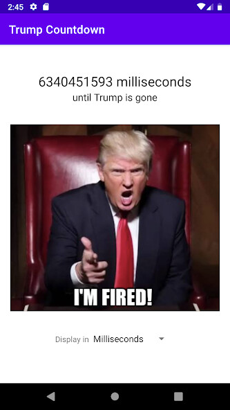 Run android online APK Trump Countdown from MyAndroid or emulate Trump Countdown using MyAndroid