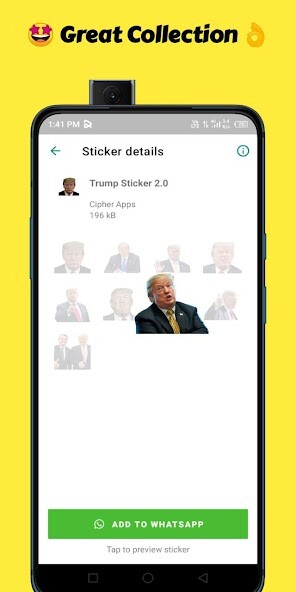 Run android online APK Trump Sticker for WA from MyAndroid or emulate Trump Sticker for WA using MyAndroid Run android online APK Trump Sticker for WA from MyAndroid or emulate Trump Sticker for WA using MyAndroid