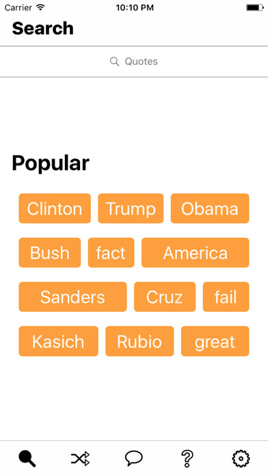 Emulate iPhone app Trumpy Quotes using MyAndroid Emulate iPhone app Trumpy Quotes using MyAndroid