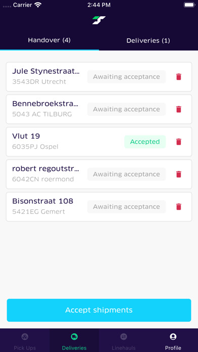 Emulate iPhone app Trunkrs using MyAndroid