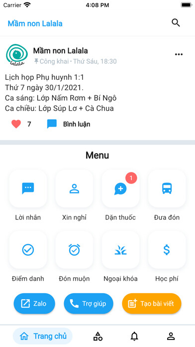 Emulate iPhone app Truongcuabe - Trường của bé using MyAndroid Emulate iPhone app Truongcuabe - Trường của bé using MyAndroid