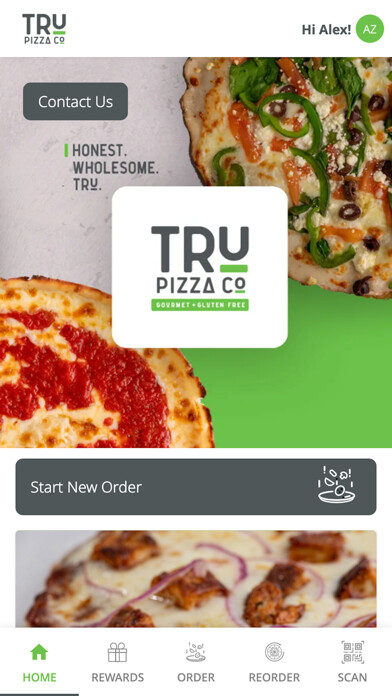 Emulate iPhone app TRU Pizza Co. using MyAndroid