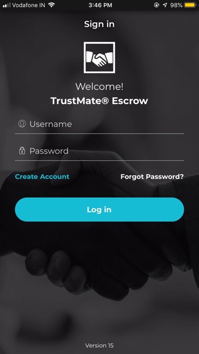 Emulate iPhone app TrustMate® Escrow using MyAndroid Emulate iPhone app TrustMate® Escrow using MyAndroid