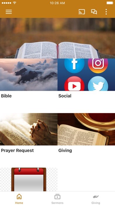Emulate iPhone app Truth Baptist Suffolk using MyAndroid