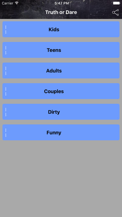 Emulate iPhone app Truth or Dare - Funny Party Game using MyAndroid Emulate iPhone app Truth or Dare - Funny Party Game using MyAndroid