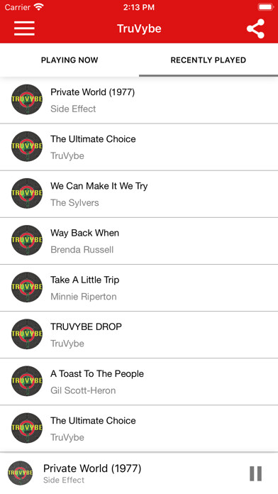 Emulate iPhone app TruVybe using MyAndroid