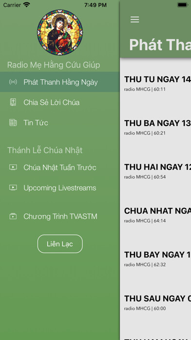 Emulate iPhone app Truyen Thong MHCG using MyAndroid