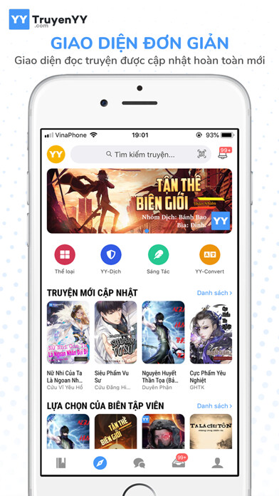Emulate iPhone app TruyenYY Đọc Truyện Tiên Hiệp using MyAndroid