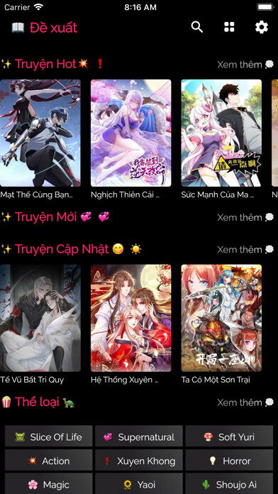 Emulate iPhone app Truyện14 using MyAndroid