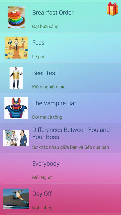 Emulate iPhone app Truy?n C??i song ng? Anh Vi?t using MyAndroid Emulate iPhone app Truy?n C??i song ng? Anh Vi?t using MyAndroid