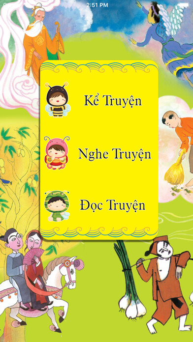 Emulate iPhone app Truyện Cổ Tích Audio ABC using MyAndroid