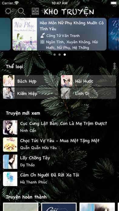 Emulate iPhone app Truyện Full - Ngôn Tình hay using MyAndroid