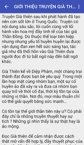 Run android online APK Truyện Già thiên offline from MyAndroid or emulate Truyện Già thiên offline using MyAndroid