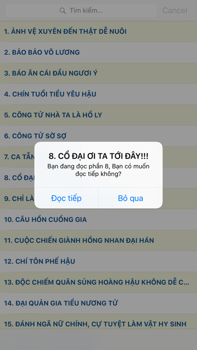 Emulate iPhone app Truyện Ngôn Tình Xuyên Không - Xuyen Khong Offline using MyAndroid