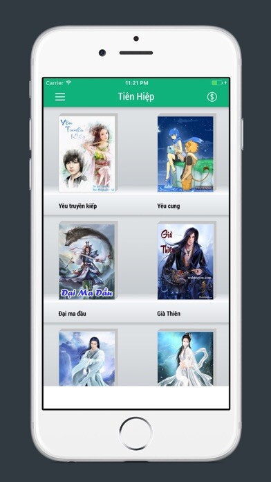 Emulate iPhone app Truyện Tiên Hiệp, Kiếm Hiệp using MyAndroid