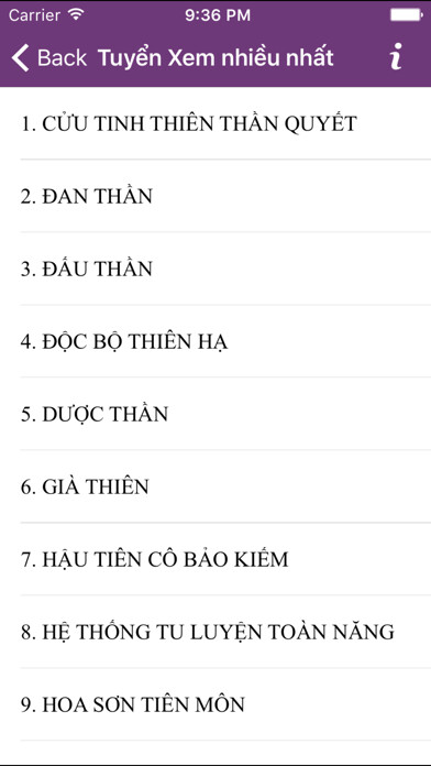 Emulate iPhone app Truyện Tiên Hiệp Offline Hay Nhất Hot Nhất using MyAndroid Emulate iPhone app Truyện Tiên Hiệp Offline Hay Nhất Hot Nhất using MyAndroid