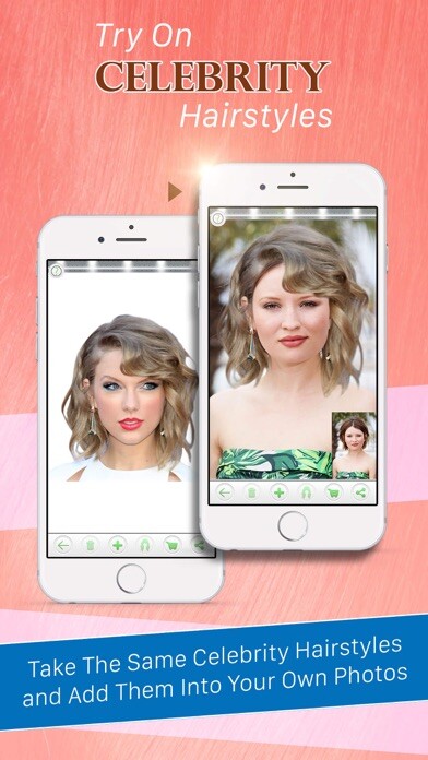 Emulate iPhone app Try On Celebrity Hairstyles using MyAndroid