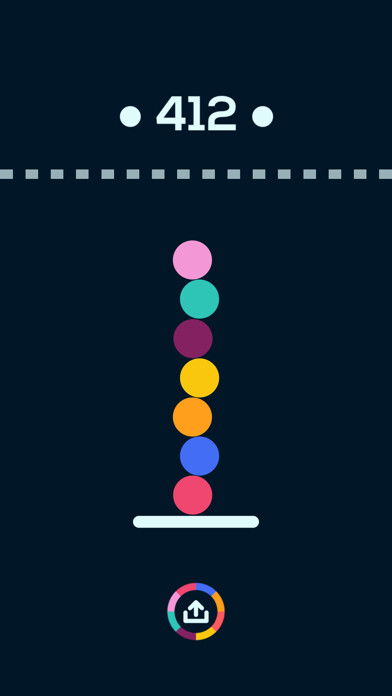 Emulate iPhone app Try to Stack Balls! using MyAndroid