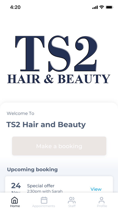 Emulate iPhone app TS2 Hair and Beauty using MyAndroid