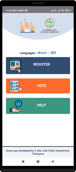 Run android online APK TSEC eVote from MyAndroid or emulate TSEC eVote using MyAndroid