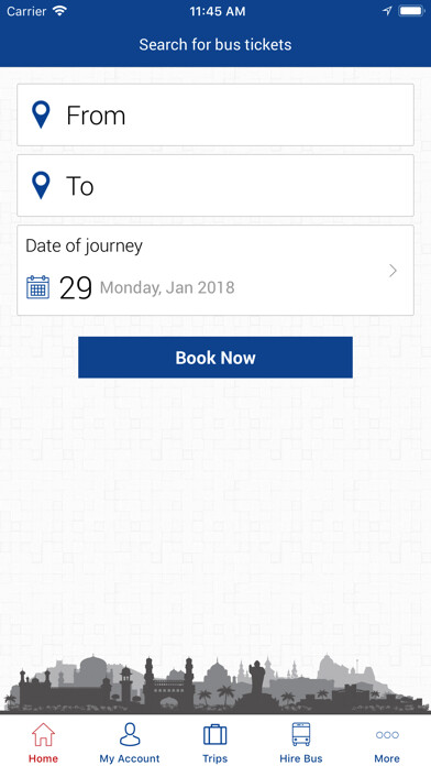 Emulate iPhone app TSRTC using MyAndroid