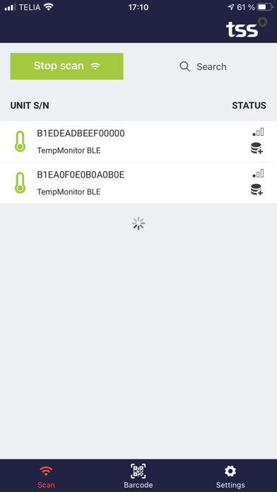 Emulate iPhone app TSS TempView using MyAndroid