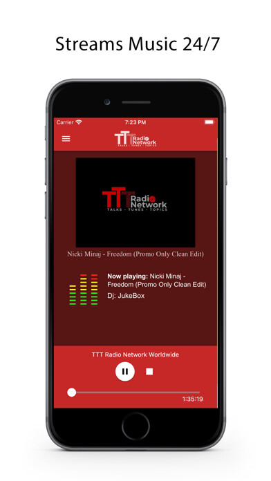 Emulate iPhone app TTT Radio Network using MyAndroid