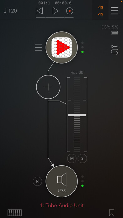 Emulate iPhone app Tube Audio Unit using MyAndroid