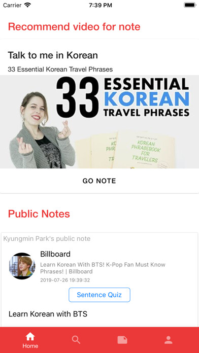 Emulate iPhone app TubeNote - Note with youtube using MyAndroid