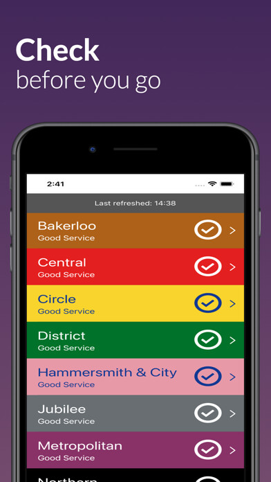 Emulate iPhone app Tube Planner using MyAndroid