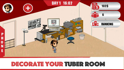 Emulate iPhone app Tubers Life Tycoon using MyAndroid