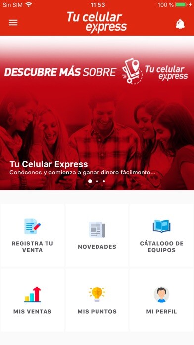 Emulate iPhone app Tu Celular Express using MyAndroid