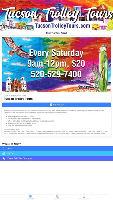 Emulate iPhone app Tucson Trolley Tours using MyAndroid Emulate iPhone app Tucson Trolley Tours using MyAndroid