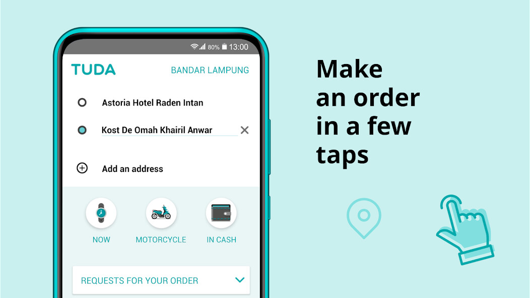 Run android online APK TUDA — order a ride from MyAndroid or emulate TUDA — order a ride using MyAndroid