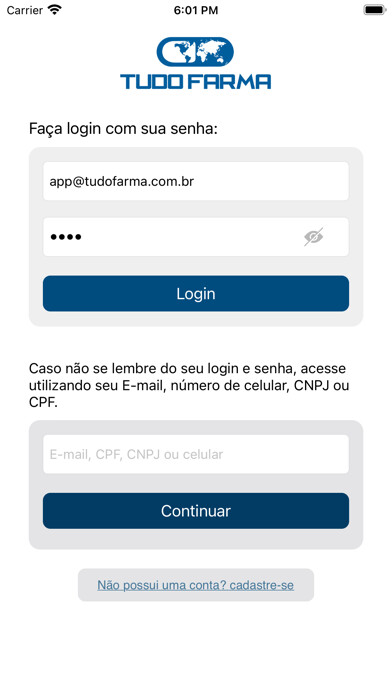 Emulate iPhone app Tudo Farma App using MyAndroid Emulate iPhone app Tudo Farma App using MyAndroid