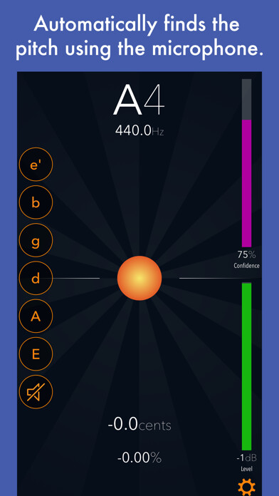 Emulate iPhone app Tuna Pitch - chromatic tuner using MyAndroid Emulate iPhone app Tuna Pitch - chromatic tuner using MyAndroid