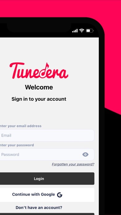 Emulate iPhone app Tunedera using MyAndroid