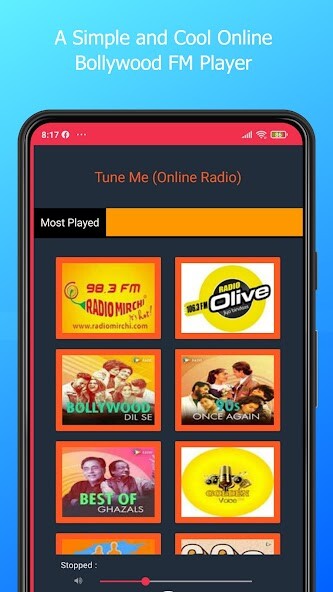 Run android online APK Tune Me (Online FM Radio) from MyAndroid or emulate Tune Me (Online FM Radio) using MyAndroid