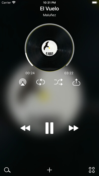 Emulate iPhone app Tuner - Elegant music player using MyAndroid Emulate iPhone app Tuner - Elegant music player using MyAndroid