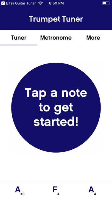 Emulate iPhone app Tune This! - Trumpet using MyAndroid