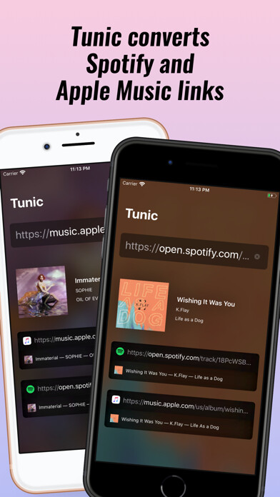 Emulate iPhone app Tunic: Convert music links using MyAndroid Emulate iPhone app Tunic: Convert music links using MyAndroid