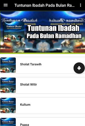 Run android online APK Tuntunan Ibadah Pada Bulan Ramadhan from MyAndroid or emulate Tuntunan Ibadah Pada Bulan Ramadhan using MyAndroid