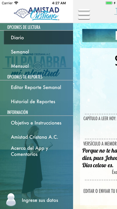 Emulate iPhone app Tu Palabra mi Plenitud using MyAndroid