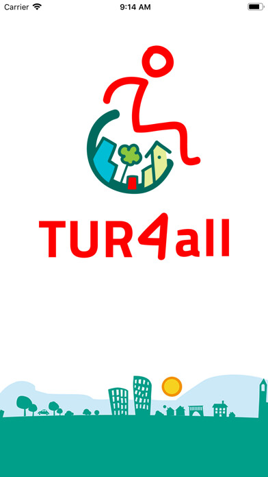 Emulate iPhone app TUR4all Turismo para Todos using MyAndroid
