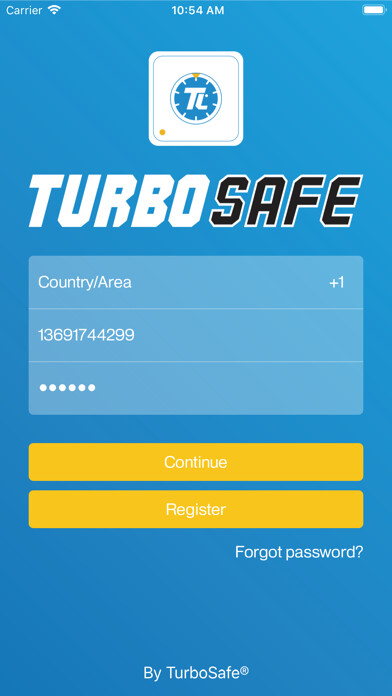 Emulate iPhone app TurboSAFE App from TurboLock® using MyAndroid