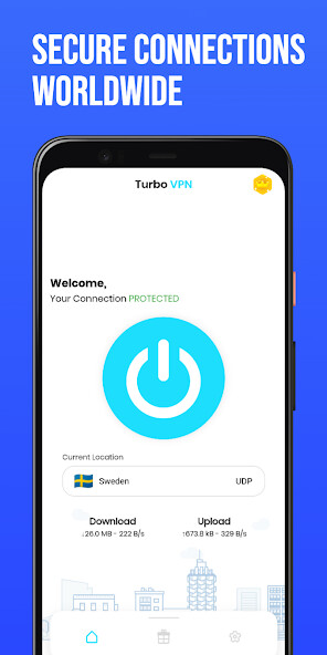 Run android online APK TurboVPN - Fast  Secure from MyAndroid or emulate TurboVPN - Fast  Secure using MyAndroid