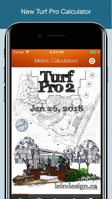 Emulate iPhone app Turf Pro Estimator using MyAndroid