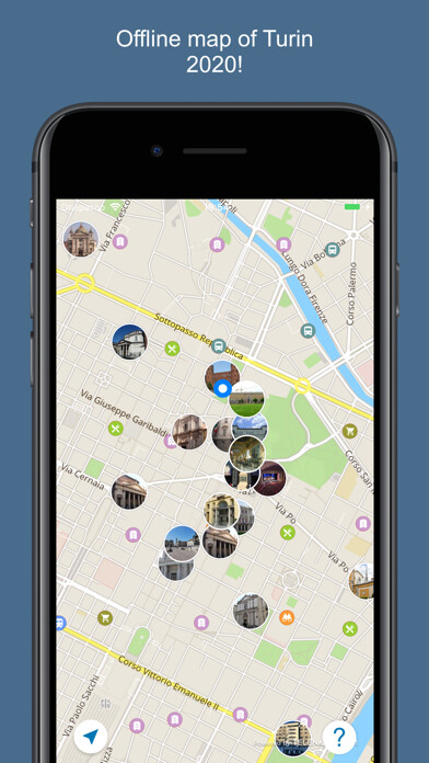 Emulate iPhone app Turin 2020 — offline map using MyAndroid Emulate iPhone app Turin 2020 — offline map using MyAndroid